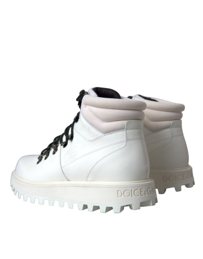 Dolce &amp; Gabbana Blanc Vulcano Trekking Hommes Bottines Chaussures