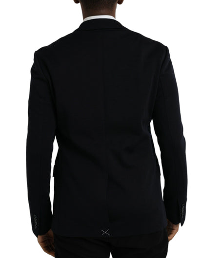 Dolce &amp; Gabbana Blazer à simple boutonnage en laine noire