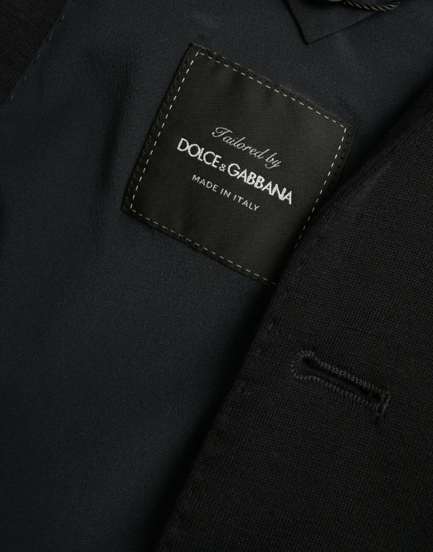 Dolce &amp; Gabbana Blazer à simple boutonnage en laine noire