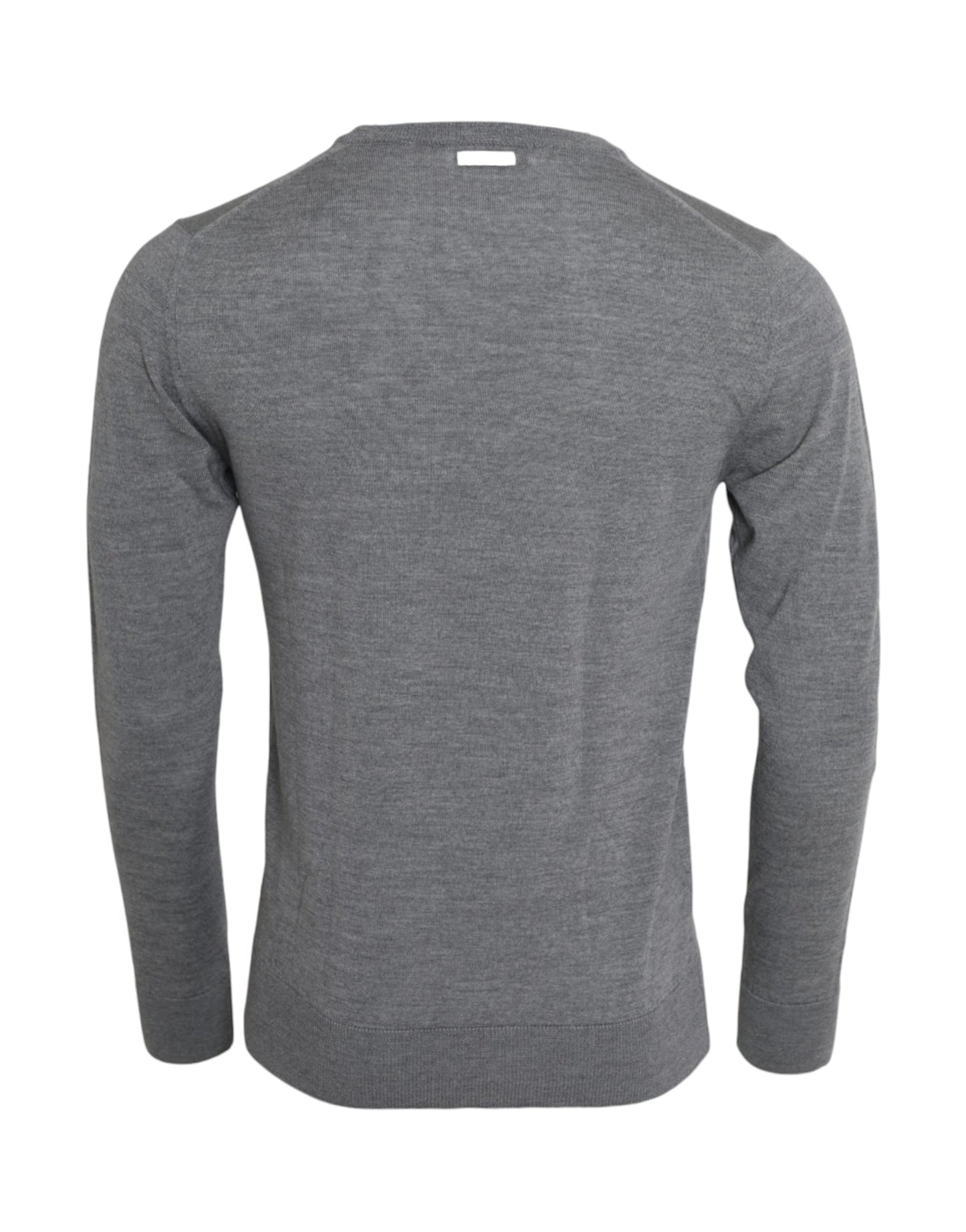 Dolce &amp; Gabbana Pull à col rond en laine gris cendré