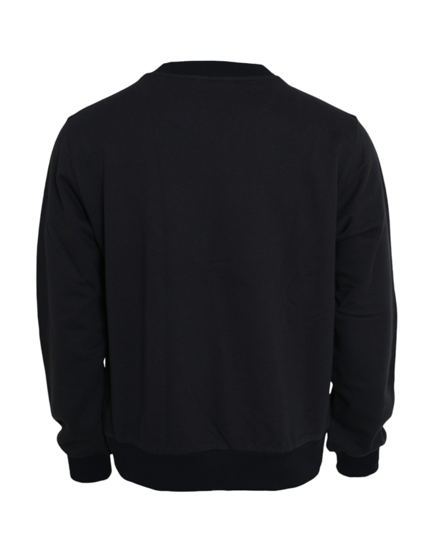 Dolce &amp; gabbana pull sweat-shirt à plaque logo en coton bleu foncé