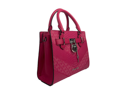 Michael Kors Hamilton Petit sac à bandoulière rose électrique