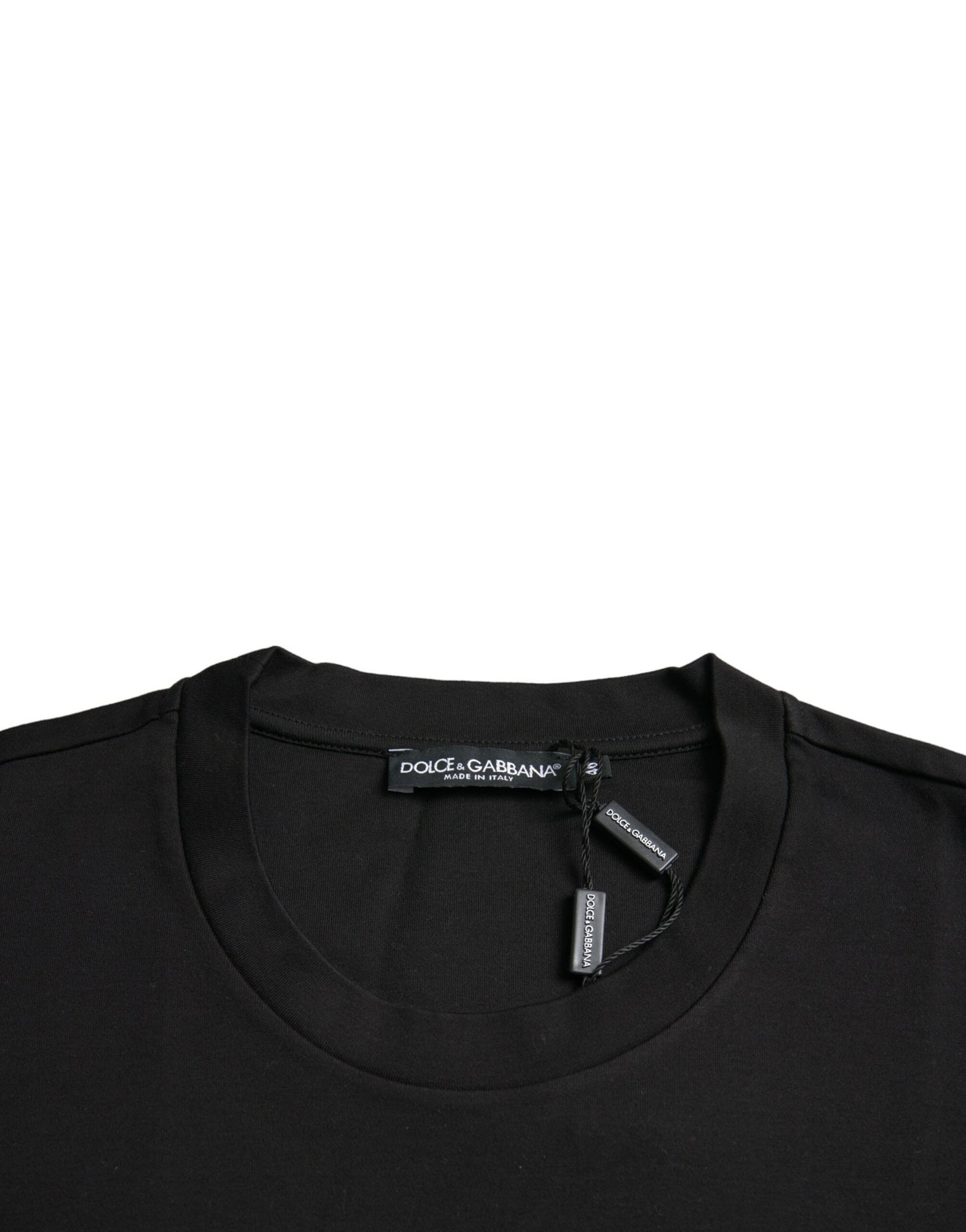 Dolce &amp; Gabbana T-shirt noir à col rond avec Love Always