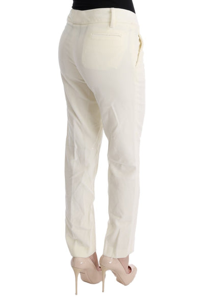 Ermanno scervino pantalon coupe classique blanc