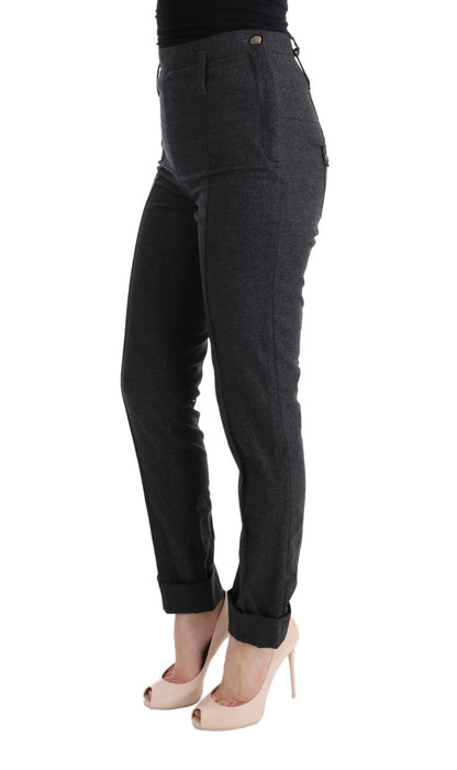 Pantalon skinny décontracté gris Ermanno scervino