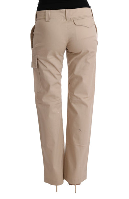 Ermanno scervino pantalon court beige - coupe classique