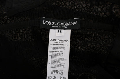 Dolce &amp; Gabbana - Robe longue fourreau noire pleine longueur