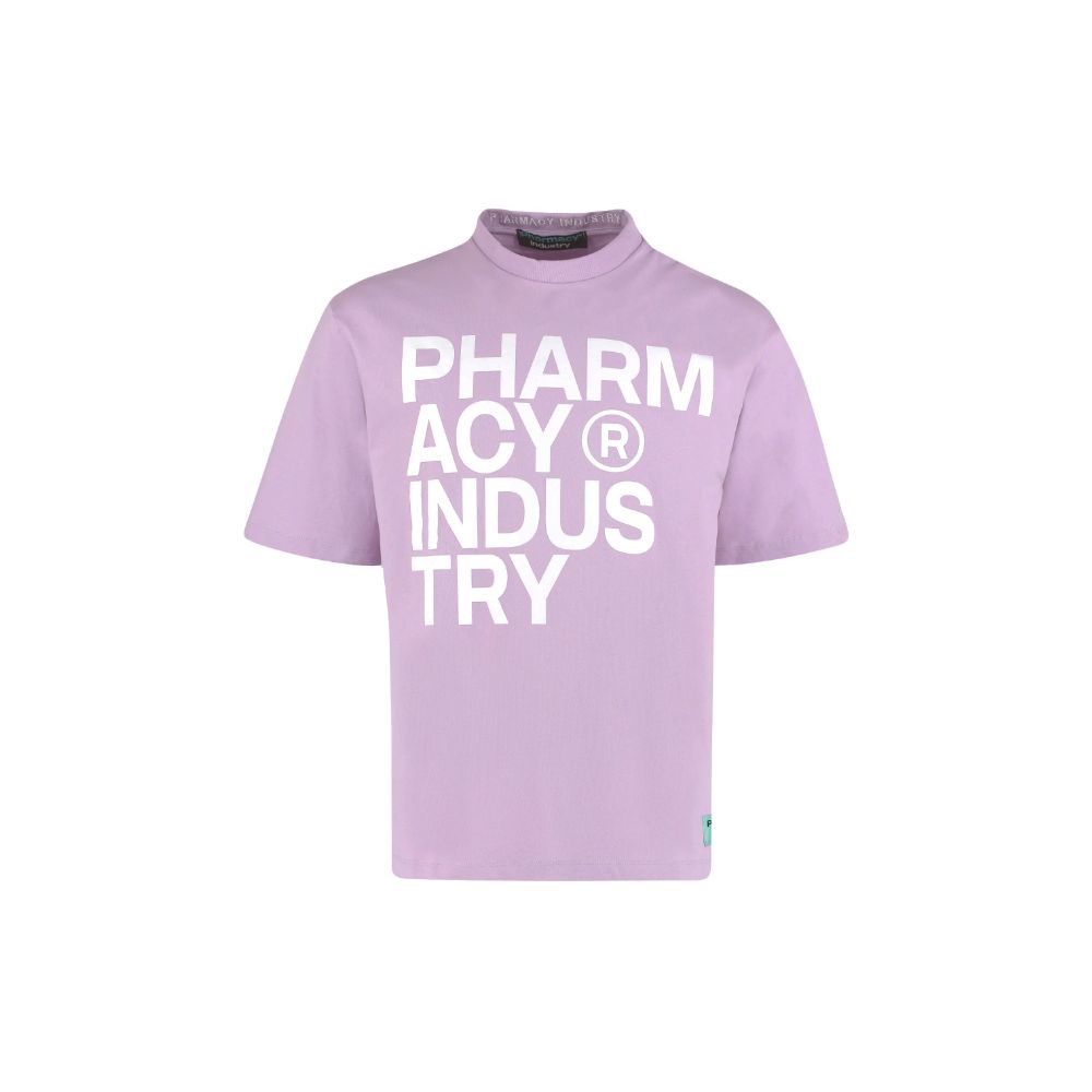 T-shirt chic avec logo violet de l'industrie pharmaceutique pour les créateurs de tendances