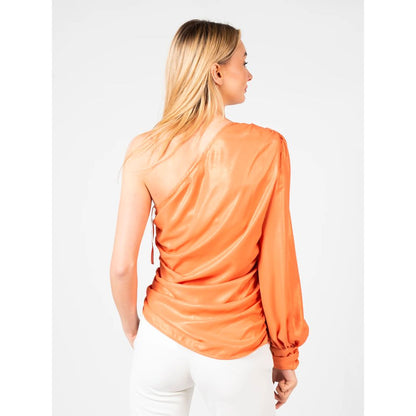 PINKO Chemisier laminé orange chic