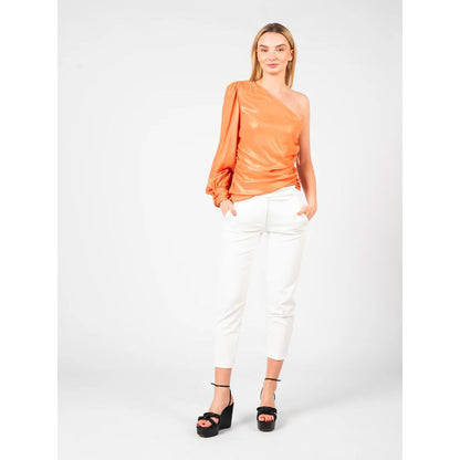 PINKO Chemisier laminé orange chic