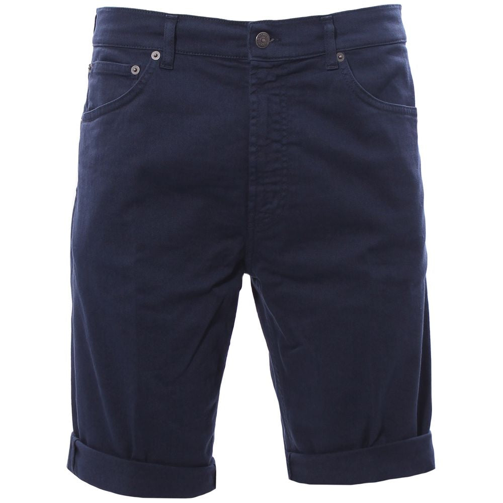 Dondup Chic Short en coton stretch bleu foncé