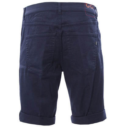 Dondup Chic Short en coton stretch bleu foncé