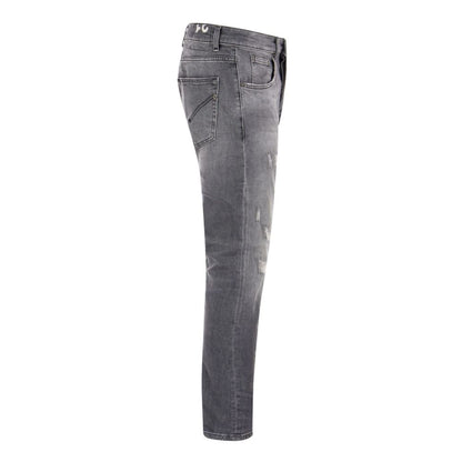 Dondup Chic Jean Dian gris avec détails vieillis