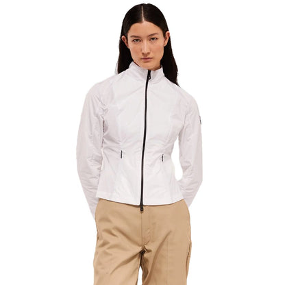 Refrigiwear Chic Veste Coupe-Vent Blanche avec Logo