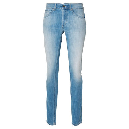 Dondup Sleek Light Blue Stretch Denim for Men