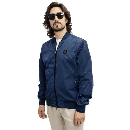 Blouson aviateur bleu décontracté surélevé Refrigiwear