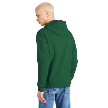 Sweat-shirt à capuche en coton vert élégant La Martina