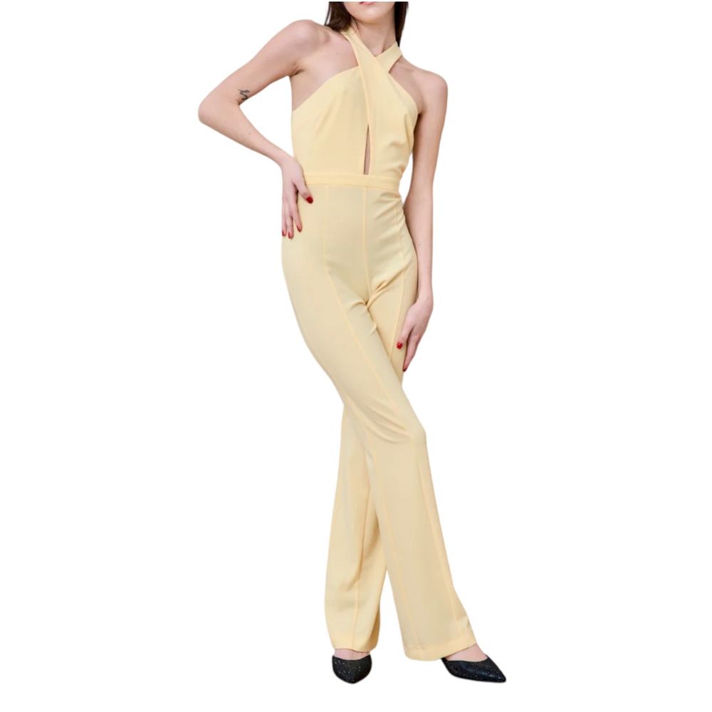 Patrizia Pepe - Robe combinaison extensible jaune canari Radiant