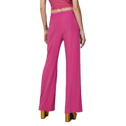 Patrizia Pepe Pantalon Palazzo élégant fuchsia