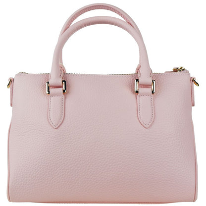 Baldinini Trend Chic Sac à main en cuir de veau texturé rose