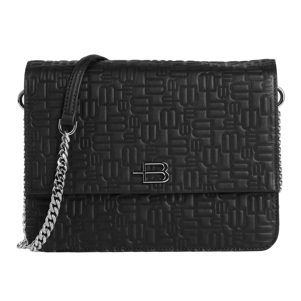 Baldinini Trend Bolso de hombro elegante de piel de becerro con cadena