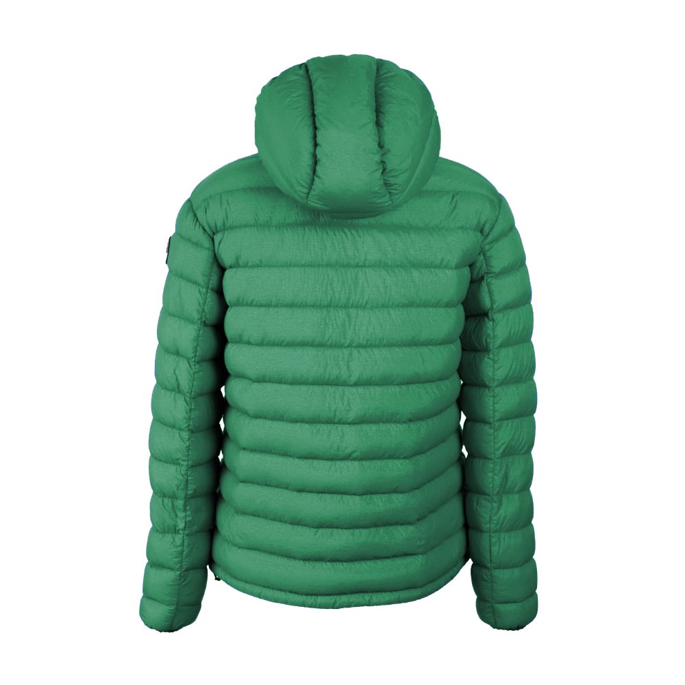 Veste à capuche en nylon Centogrammi Chic en vert luxuriant