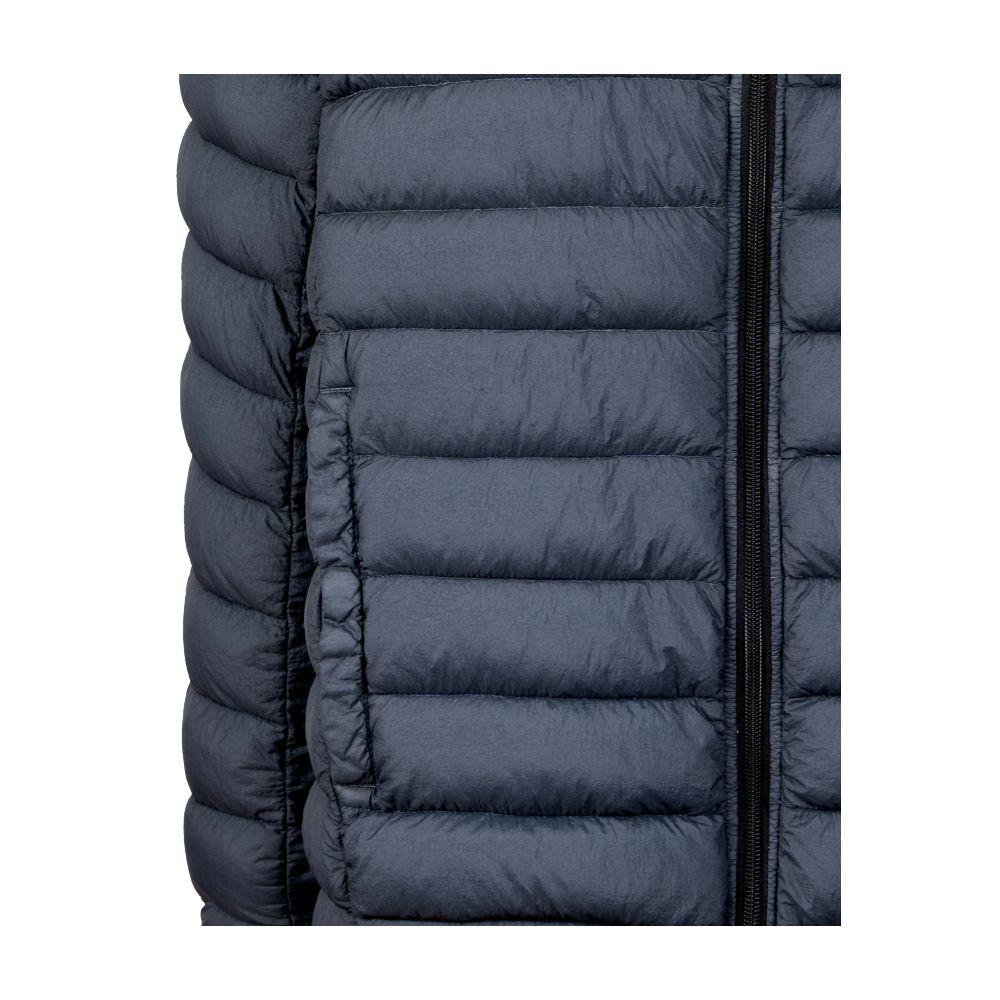 Gilet Zippé Rembourré Bleu Centogrammi Chic pour Homme