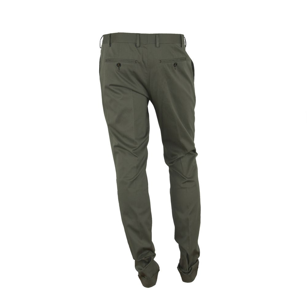 Pantalon d'été vert élégant Made in Italy pour homme