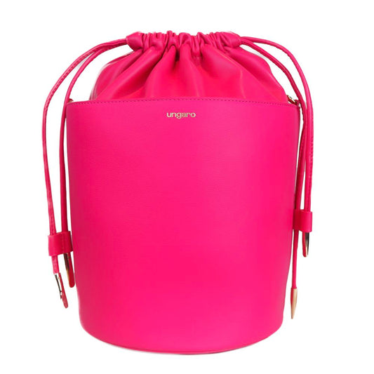 Sac seau en cuir Ungaro Fuchsia Elegance