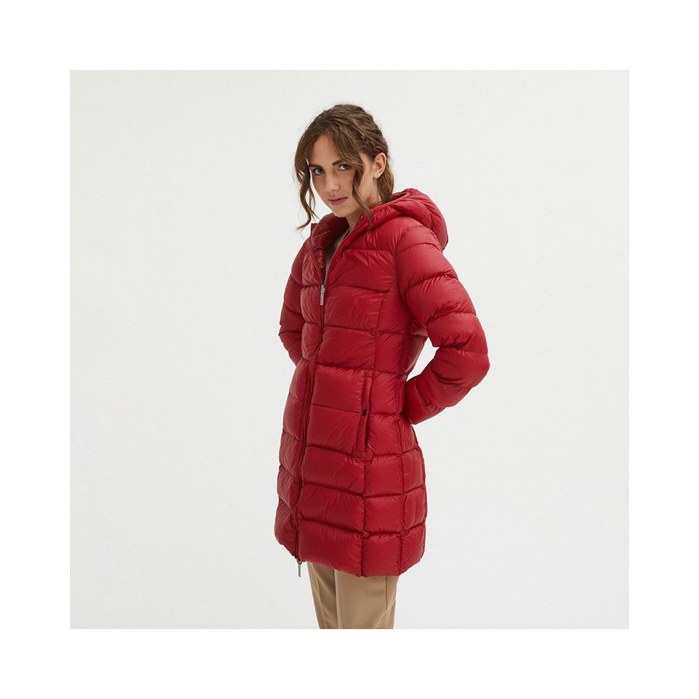 Veste longue réversible en duvet d'oie Centogrammi en rose