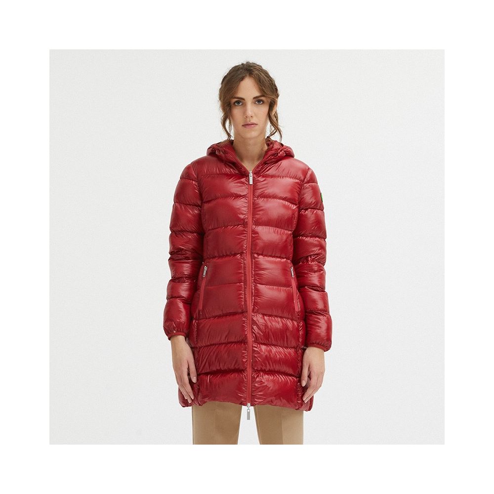 Veste longue réversible en duvet d'oie Centogrammi en rose