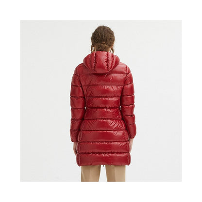 Veste longue réversible en duvet d'oie Centogrammi en rose