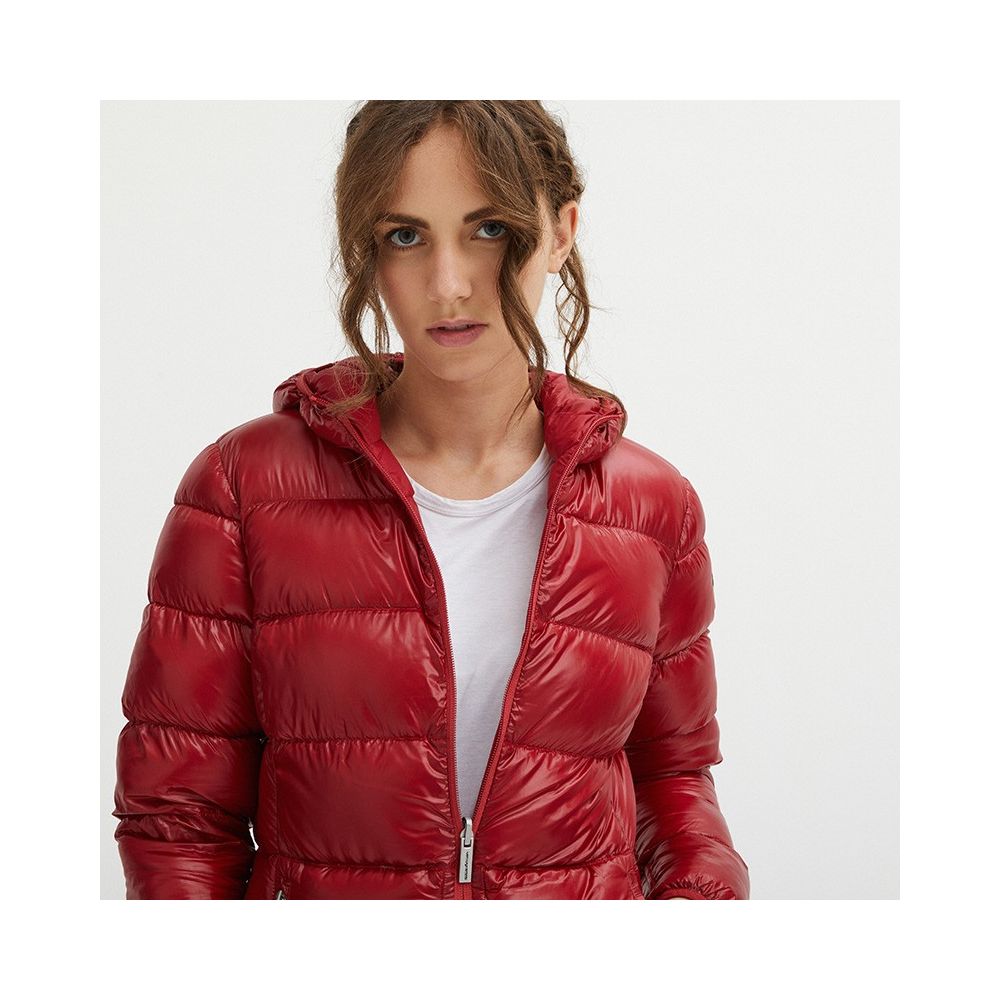 Veste longue réversible en duvet d'oie Centogrammi en rose