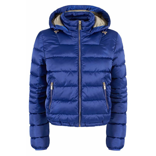 Yes Zee Chic Zippered Short Down Jacket with Hood