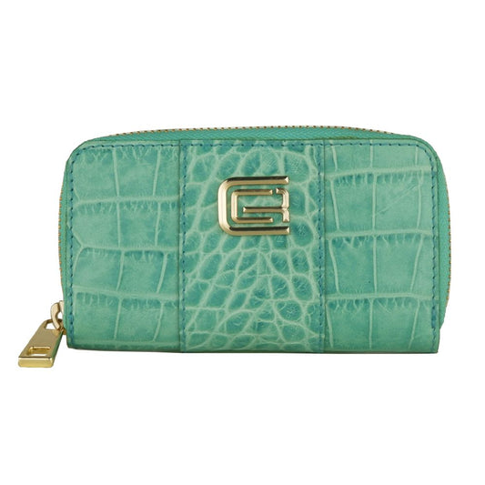 Porte-clés en cuir turquoise Cavalli Class Chic