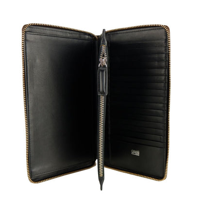 Cavalli Class Cartera Elegante de Piel Marrón para Hombre