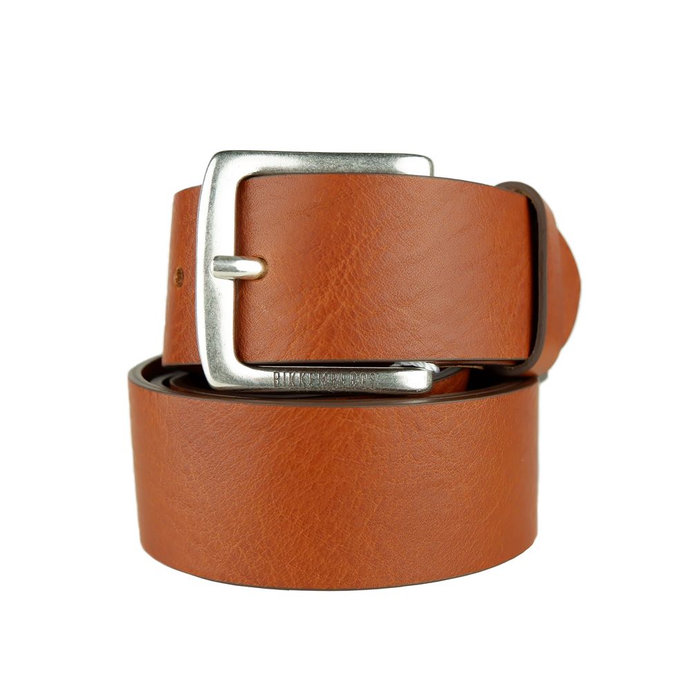 Bikkembergs Ceinture élégante en cuir cognac pour homme