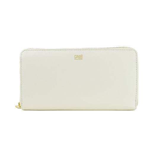 Cavalli Class Elegante bolso de piel de becerro blanco