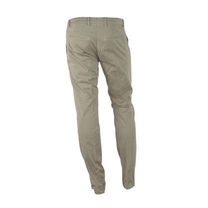 Pantalon d'été élégant beige fabriqué en Italie pour homme