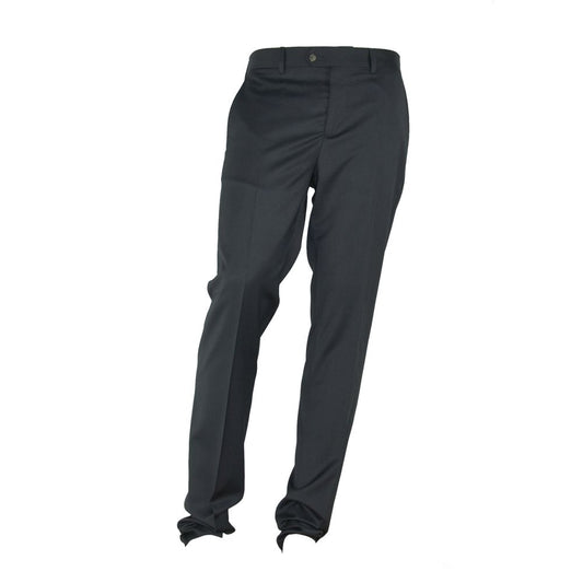 Made in Italy Elegante pantalón de vestir italiano gris