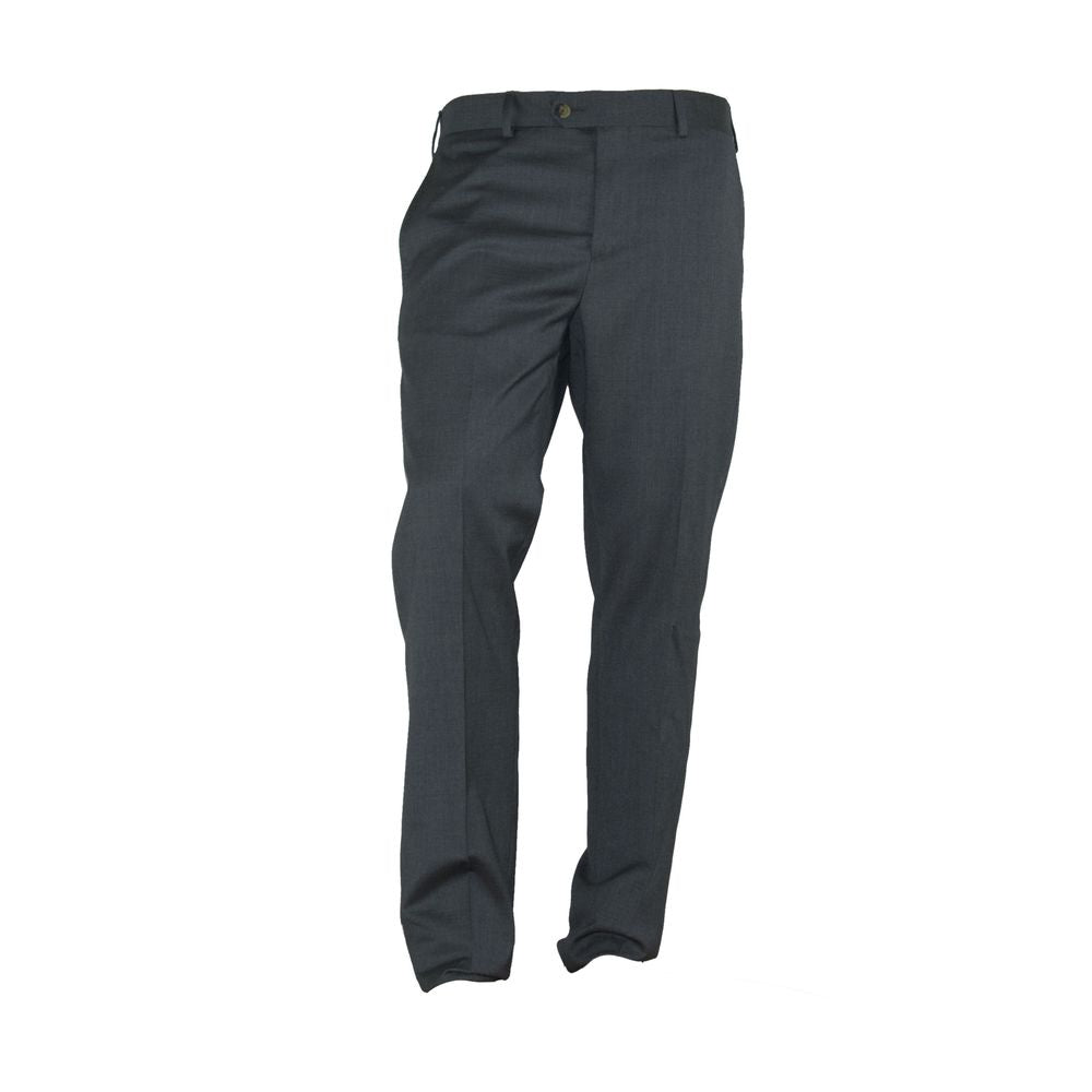 Pantalon gris italien élégant fabriqué en Italie