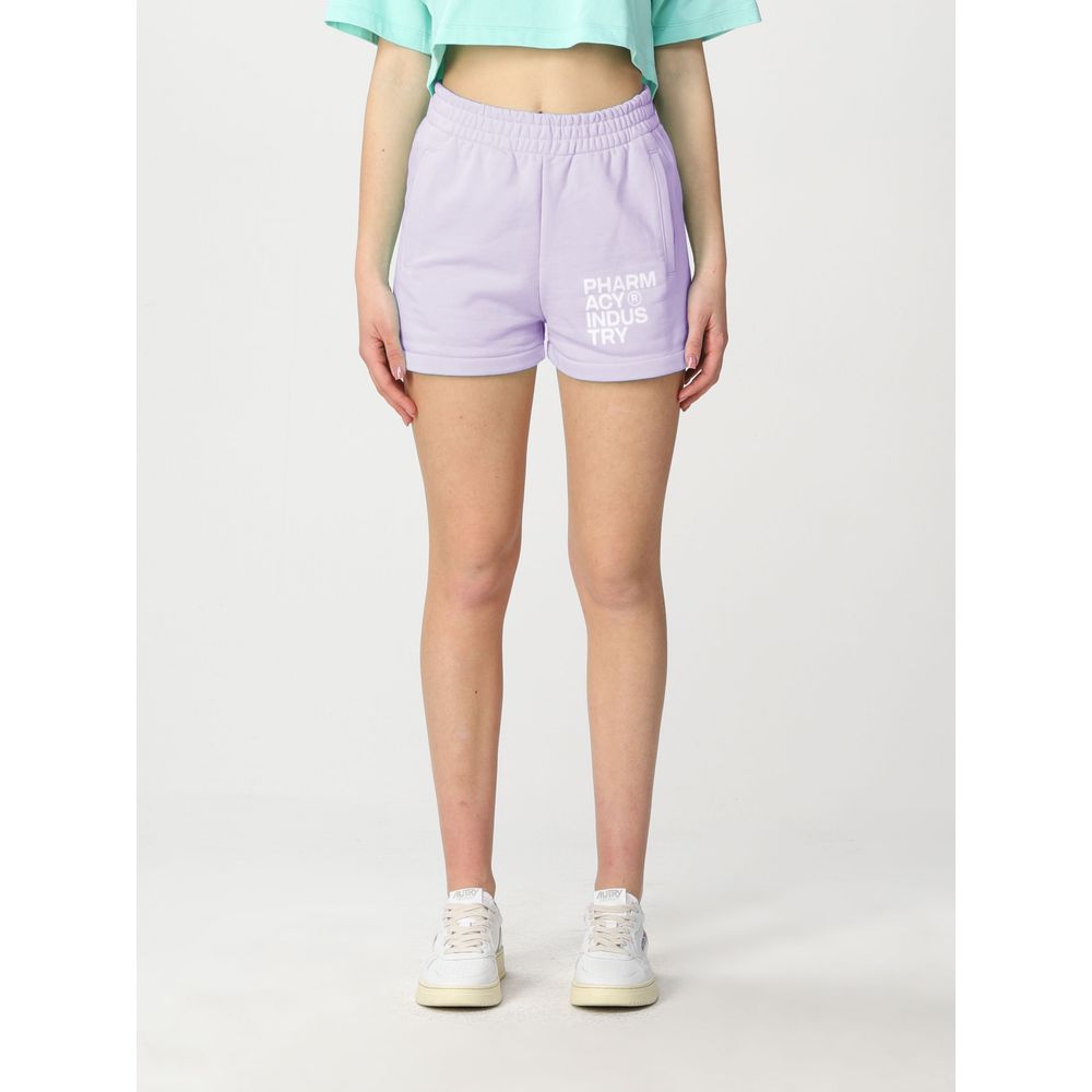 Short chic en coton violet de l'industrie pharmaceutique