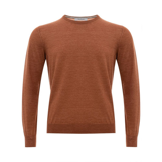 Gran Sasso Elegant Woolen Brown Sweater for Men