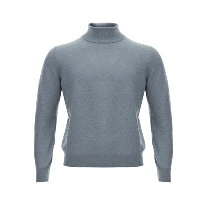 Gran Sasso Elegant Cashmere Gray Men's Sweater