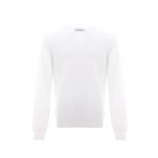 Gran Sasso Elegant Italian White Cotton T-Shirt