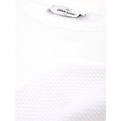 Gran Sasso Elegant Italian White Cotton T-Shirt