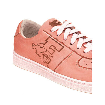 Etro Elegant Pink Leather Sneakers for the Modern Man