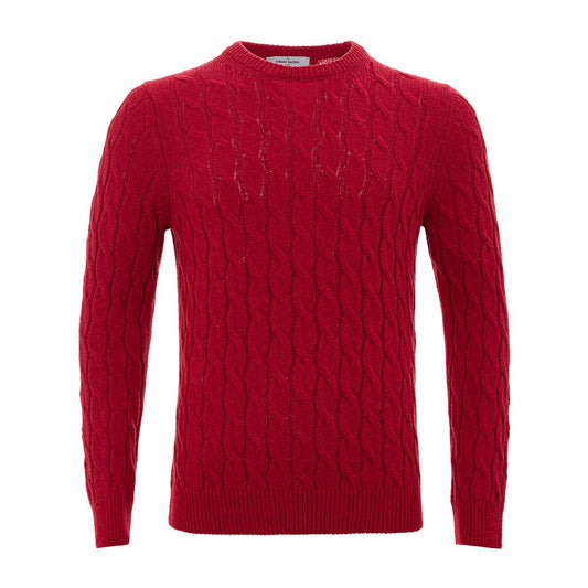 Gran Sasso Elegant Crimson Cotton Classic Sweater