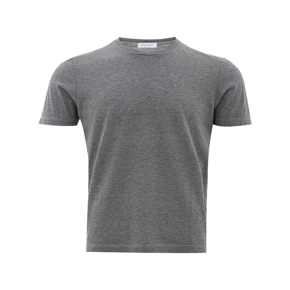 Gran Sasso Elegant Gray Cotton T-Shirt for Men