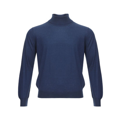 Gran Sasso Elegant Cashmere Sweater in Serene Blue